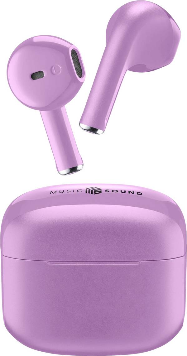 Cellularline   Headset do uší (In Ear) Bluetooth®, Bez kabelu  fialová  Nabíjecí pouzdro