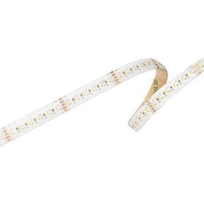 Flexibilní LED pásek s mnoha malými, pravidelně rozmístěnými LED žárovkami podél pásku, používaný pro dekorativní nebo funkční osvětlení.