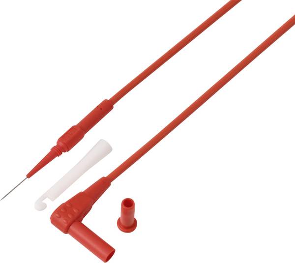 VOLTCRAFT MSL-520 rot měřicí kabel 4 mm zástrčka pinový kontakt 1.5 m červená 1 ks