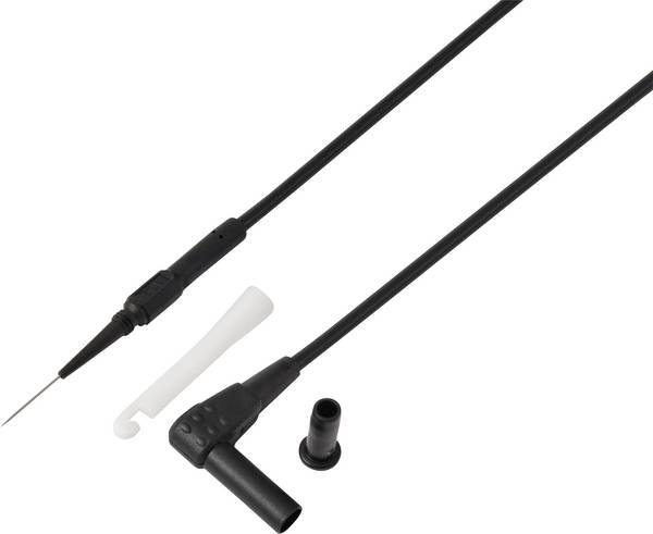 VOLTCRAFT MSL-520 sw měřicí kabel 4 mm zástrčka pinový kontakt 1.5 m černá 1 ks