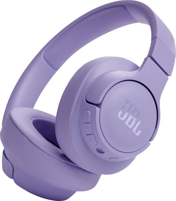 JBL Tune 720BT  sluchátka uzavřená (Over Ear) Bez kabelu, Bluetooth®, kabelová stereo nachová  regulace hlasitosti, Vypnutí zvuku mikrofonu Hi-Fi