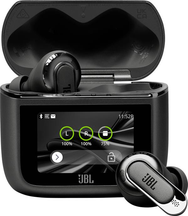 JBL Tour Pro 3  Headset do uší (In Ear) Bez kabelu, Bluetooth®  černá Potlačení hluku, High-Resolution Audio, DAC, Redukce šumu mikrofonu dotykové ovládání, Nabíjecí pouzdro, Indikátor nabití, regulace hlasitosti mobil