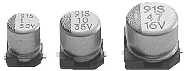 KJ Electronics  elektrolytický kondenzátor SMD   220 µF 16 V/DC 20 %  1 ks #####Tape and Reel