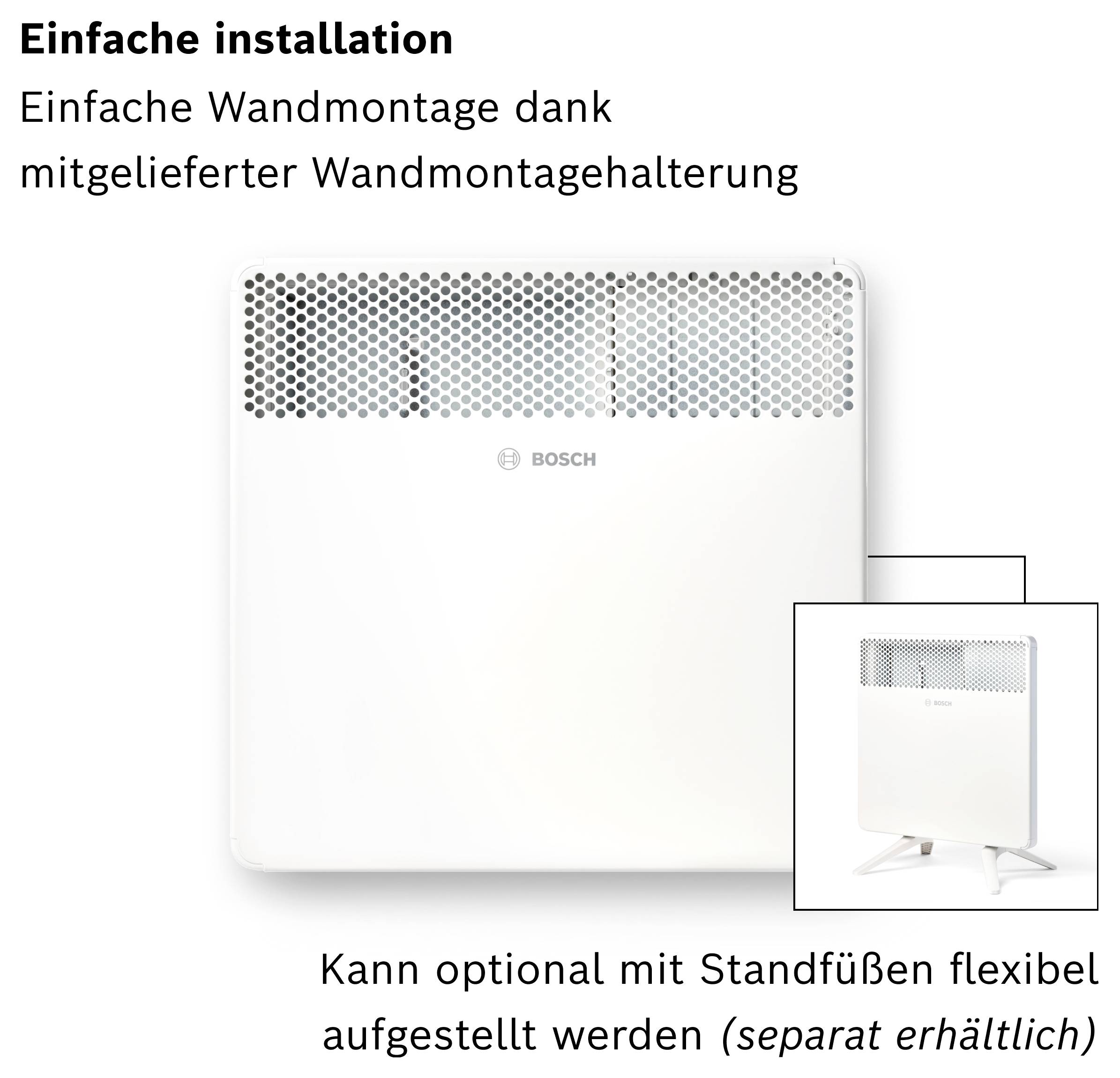 Bosch Home Comfort 7738345644 konvektor, HC4000-10, 1000 W, bílá-4