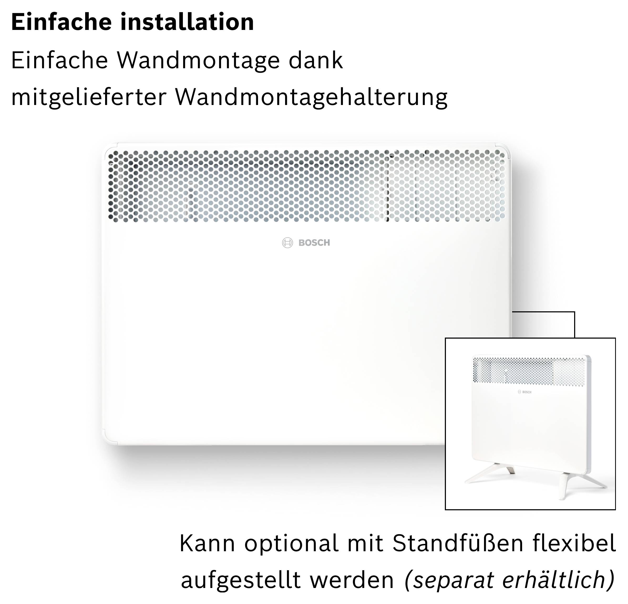 Bosch Home Comfort 7738345645 konvektor, HC4000-15, 1500 W, bílá-4