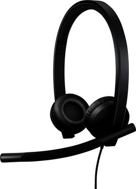 Logitech H570e  Headset otevřená (On Ear) kabelová  černá   Hi-Fi