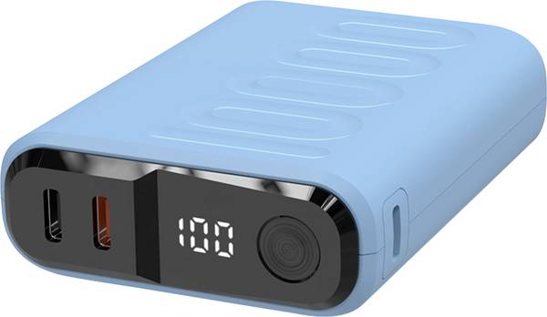 RealPower REALPOWER PB-10000 C powerbanka 10000 mAh, Dodávka energie, USB-C® (s napájením), USB-C®, fialová, Indikátor stavu