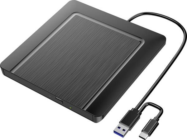 Xlyne  externí DVD vypalovačka  USB-A, USB-C®, USB 2.0 černá