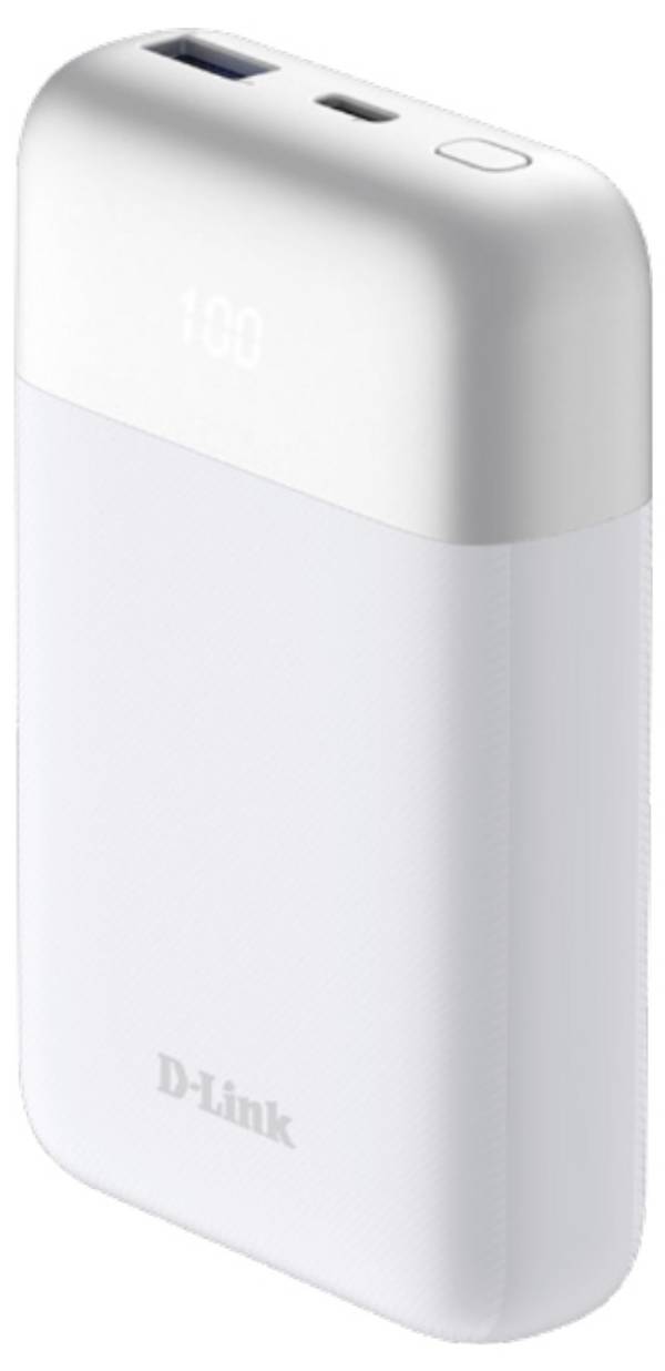 D-Link DPP-101 powerbanka 10000 mAh, USB-A, USB-C®, bílá