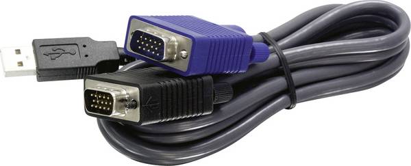 TrendNet KVM adaptér  3.1 m černá