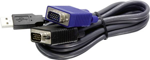 TrendNet KVM adaptér  4.5 m černá
