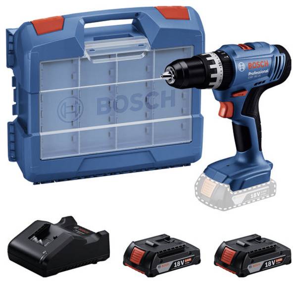 Bosch Professional GSB 18V-25 aku příklepový šroubovák, vč. 2x aku, 06019K9304