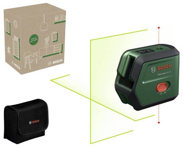 Bosch Home and Garden AdvancedLevel 2G křížový laser  samonivelační dosah (max.): 15 m