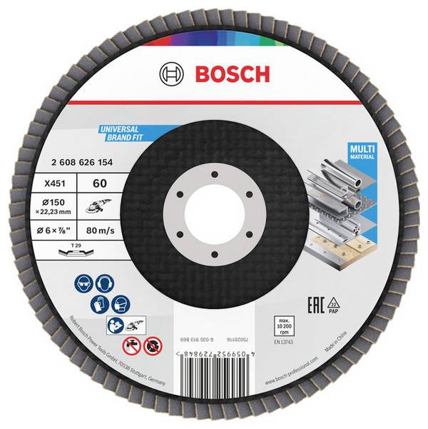 Bosch Accessories 2608626154 lamelový kotouč Průměr 150 mm Zrnitost=60 1 ks