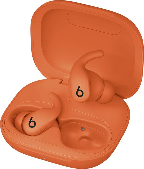 Beats Powerbeats Fit  špuntová sluchátka (In Ear) Bluetooth®  Zářivá oranžová Potlačení hluku Nabíjecí pouzdro sportovní