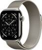 Apple Watch Series 11 GPS + Cellular 42 mm Titanový kryt Řemínek Milanese Loop přírodní M/L