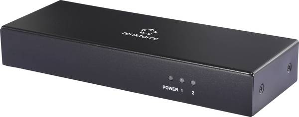 Renkforce RF-DVIS-200  DVI rozbočovač Pro použití v interiérech, UHD 3480 x 2160 Pixel černá