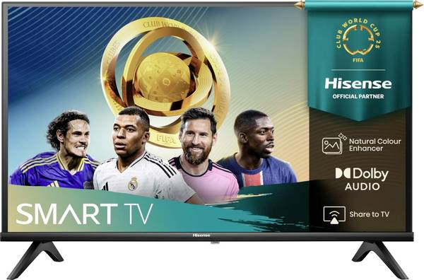 Hisense 40A4Q QLED TV, 100 cm 40 palec, F (A - G), DVB-T2, DVB-C, DVB-S2, Full HD, Smart TV, WLAN, černá