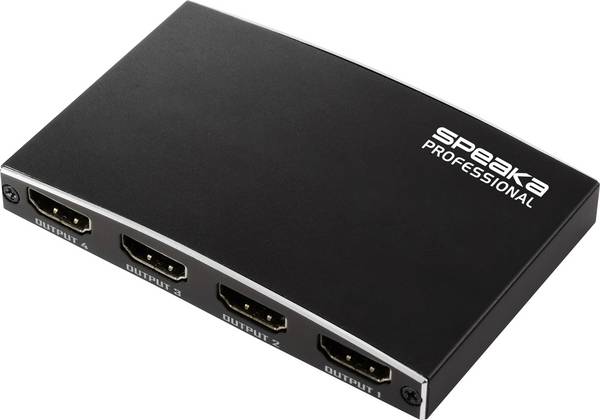 SpeaKa Professional SP-HDMIS-230 4 porty HDMI rozbočovač UHD 3840 x 2160 Pixel černá