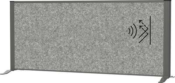 Maul oddělovací příčka pro členění prostoru MAULconnecto (š x v) 120 cm x 52.75 cm fleece tmavě šedá , antracitová  9851289