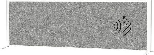 Maul oddělovací příčka pro členění prostoru MAULconnecto (š x v) 160 cm x 52.75 cm fleece tmavě šedá , bílá  9851602