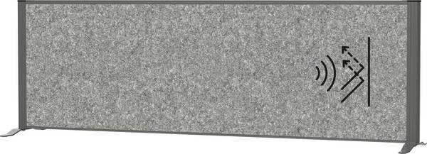 Maul oddělovací příčka pro členění prostoru MAULconnecto (š x v) 160 cm x 52.75 cm fleece tmavě šedá , antracitová  9851689