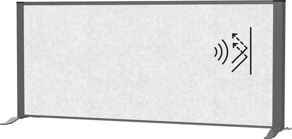 Maul oddělovací příčka pro členění prostoru MAULconnecto (š x v) 120 cm x 52.75 cm fleece světle šedá, antracitová  9852289