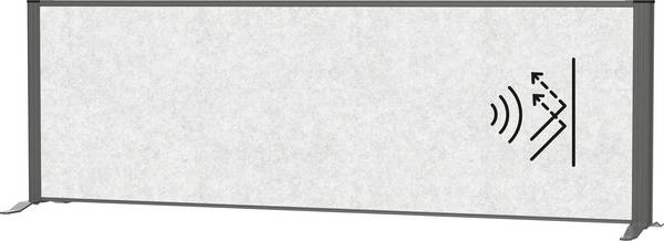 Maul oddělovací příčka pro členění prostoru MAULconnecto (š x v) 160 cm x 52.75 cm fleece světle šedá, antracitová  9852689