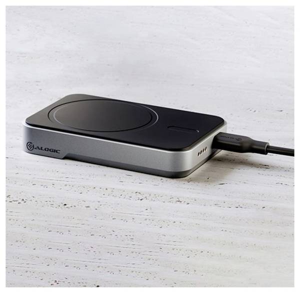 Alogic Matrix Universal Magnetic powerbanka Li-Ion, 5000 mAh, MagSafe, USB-C®, černá