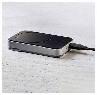 Alogic Matrix Universal Magnetic powerbanka Li-Ion, 5000 mAh, MagSafe, USB-C®, černá