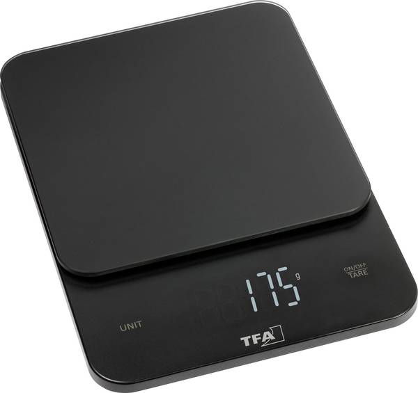 TFA Dostmann BROWNIE digitální kuchyňská váha digitální digitální Max. váživost=5000 g černá 130 x 180 x 20