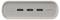 USB hub se čtyřmi porty USB-C, jedním kulatým tlačítkem vlevo a pěti malými indikačními světly vpravo.