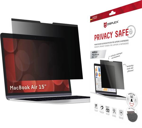 DISPLEX  ochranné sklo na displej s ochranou soukromí Apple MacBook Air 15" 1 ks lesklý, matný 01867
