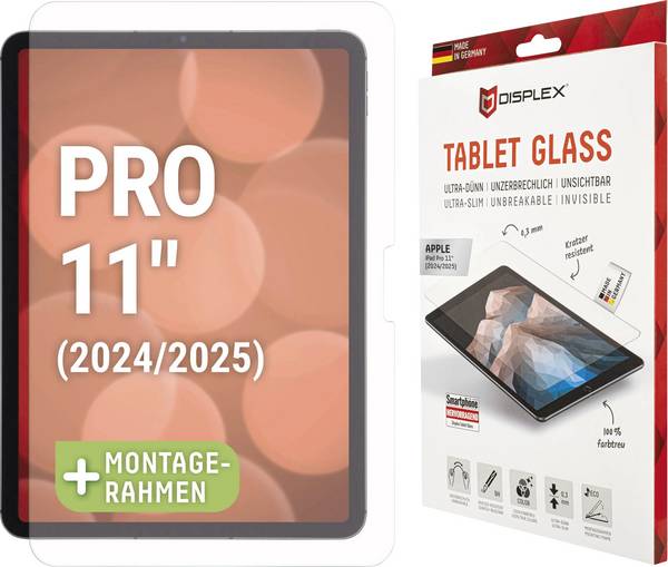DISPLEX ochranné sklo na displej smartphonu Apple iPad Pro, 11. generace 1 ks Chránící proti otiskům prstů 01960