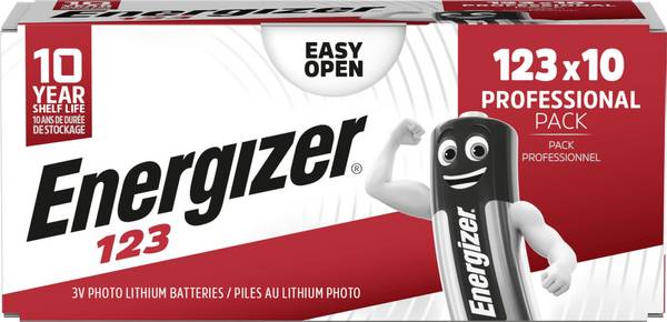 Energizer  fotobaterie CR 123 lithiová   10 ks