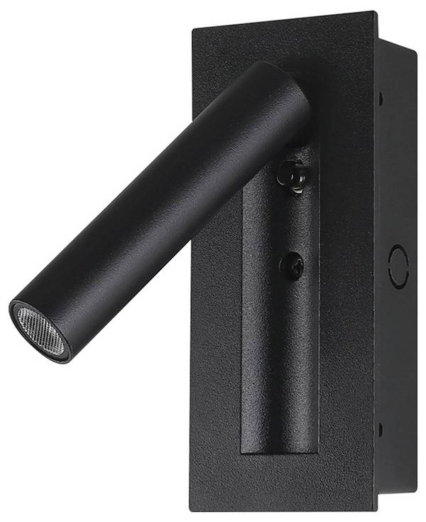V-TAC  239996 lampička na noční stolek LED LED 2 W teplá bílá Energetická třída (EEK2021): G (A - G) černá