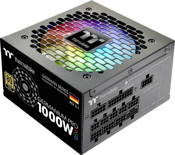Thermaltake THERMALTAKE - AC/DC-Einbaunetzteil ATX 80PLUS Gold - PC-/Server Netzteil - ATX AC/DC vestavný zdroj  1000 W ATX 80 PLUS® Gold