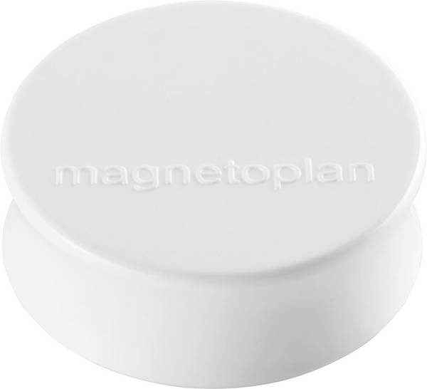 magnetoplan magnet  (Ø x v) 34 mm x 12.5 mm kulatý bílá 10 ks 1665000
