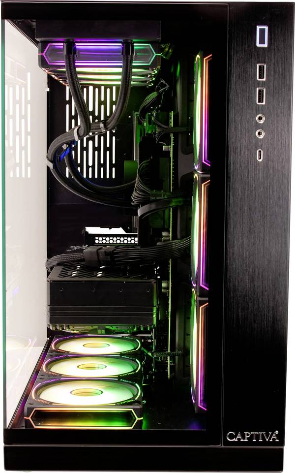 Captiva Gaming PC Highend Gaming I90-465 (i9-14    Intel® Core™ i9 i9-14900KF  64 GB RAM     Nvidia Force RTX 5070 ti  GDDR7 Win 11 Home 90465