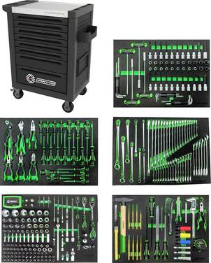 KS Tools COMPETITION dílenský vozík  Barva: černá