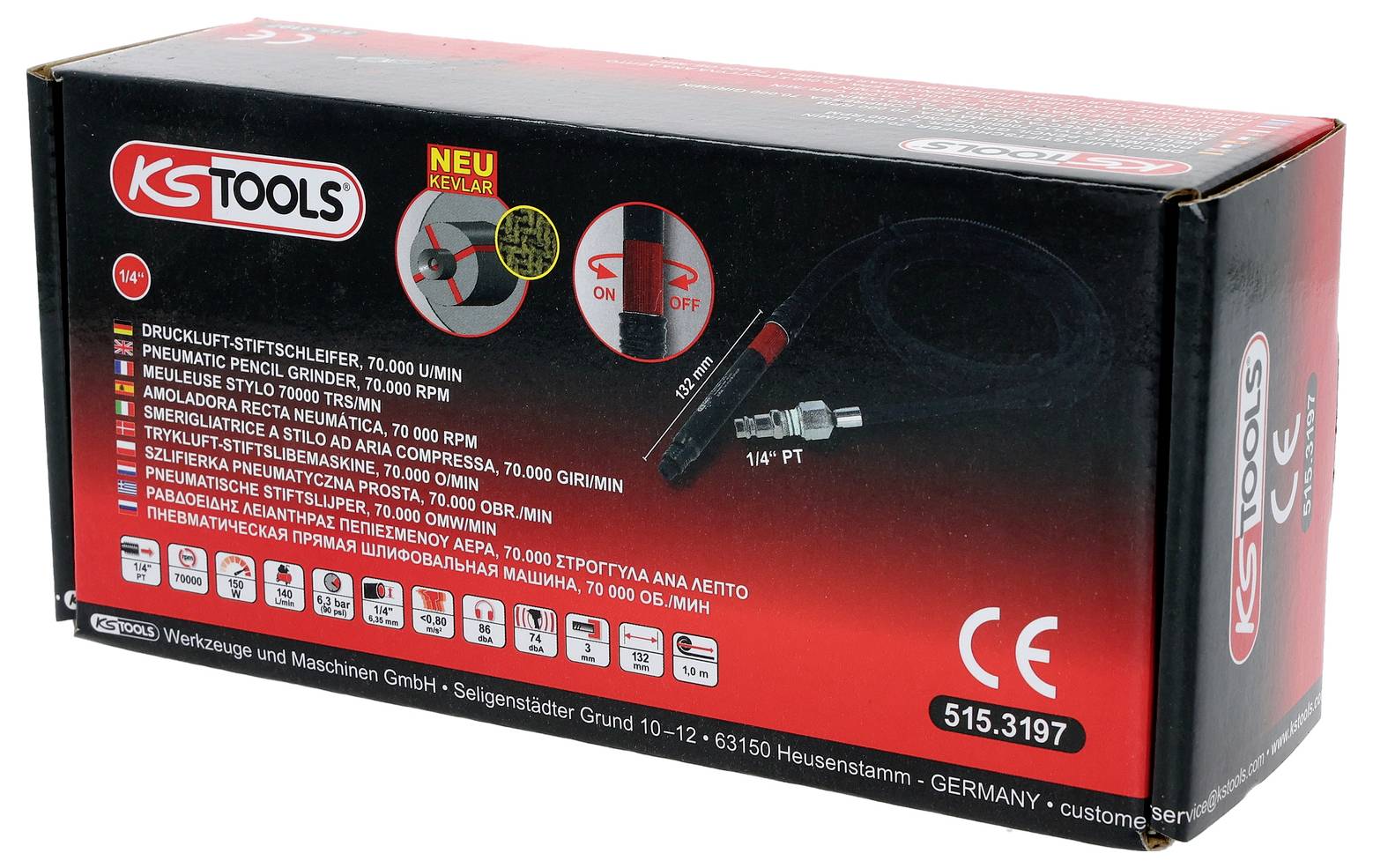 KS Tools pneumatická bruska 6.3 bar-2