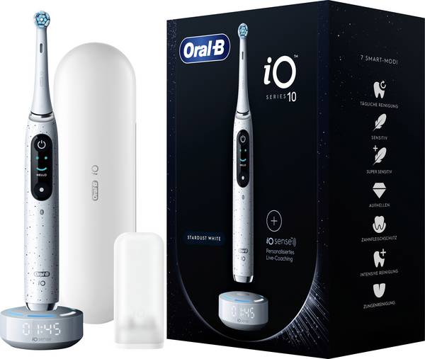 Oral-B Braun Oral-B iO Series 10 Stardust White elektrický kartáček na zuby, bílá, 435457
