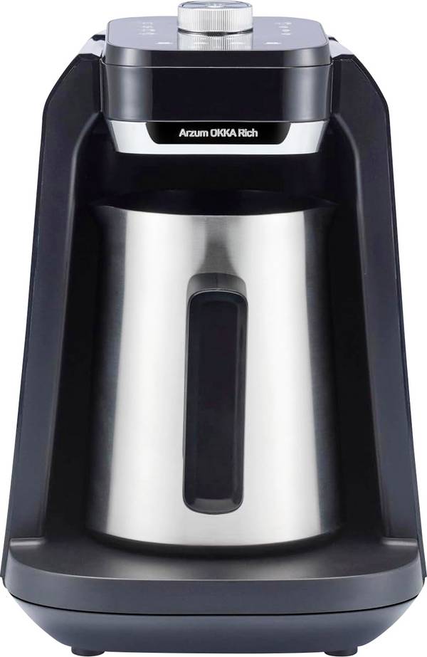 arzum ESPRESSOKANNE mit MILCHAUFSCHÄUMER und WASSERTANK kávovar chrom  připraví šálků najednou=5 s tryskou pro napěnění mléka
