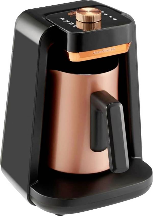 arzum ESPRESSOKANNE mit MILCHAUFSCHÄUMER kávovar bronzová  připraví šálků najednou=5 s automatickým pěnovačem mléka