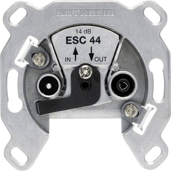 Kathrein ESC 44 anténní zásuvka BK upevnění pomocí šroubů protahovací krabice