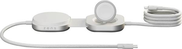 ZENS bezdrátová indukční nabíječka 20 W ZECC07W ZECC07W/00  Výstup Qi standard, Apple MagSafe, USB-C® bílá