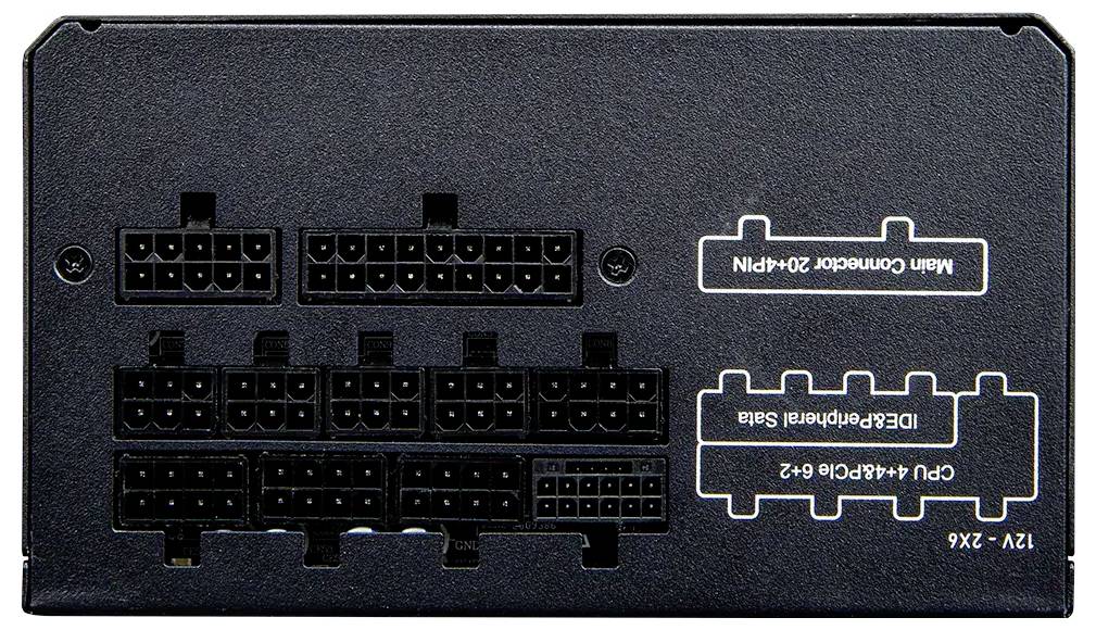 Modulární konektory napájecího zdroje počítače, včetně hlavního konektoru 20+4 pinů, CPU+periferní Sata a CPU 4+4 PIN/G+G-2.