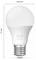 LED žárovka 'hue Essential' s rozměry: průměr 60 mm, výška 111 mm.