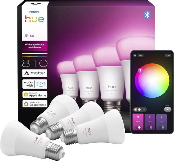 Philips  LED žárovka 929003853407 Energetická třída (EEK2021): D (A - G) Hue White & Col. Amb. E27