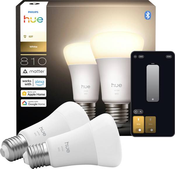 Philips  LED žárovka 929003856005 Energetická třída (EEK2021): E (A - G) Hue White E27  teplá bílá